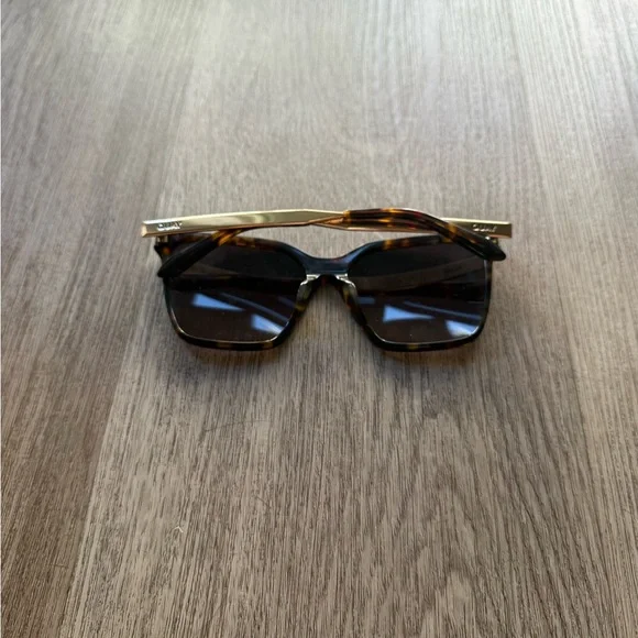 quay australia level up remixed tortoise brown oversized square sunglasses NEW